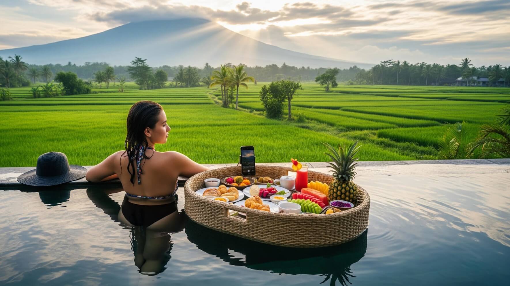 Travel content creator capturing beautiful destinations